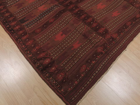 Kilim Red Flat Woven 46 X 49 Area Rug 100-109624 Image 4