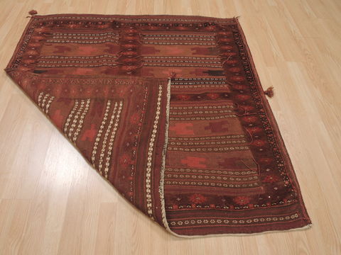 Kilim Red Flat Woven 46 X 49 Area Rug 100-109624 Image 6