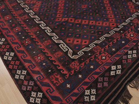 Kilim Red Flat Woven 86 X 137 Area Rug 100-109627 Image 3