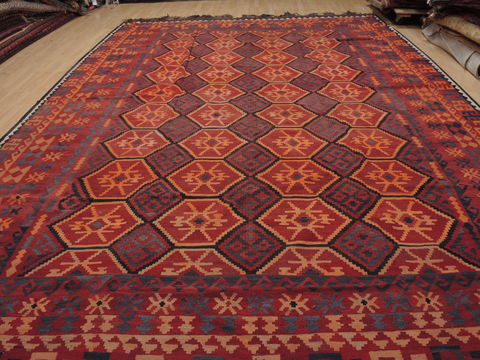 Kilim Red Flat Woven 107 X 150 Area Rug 100-109629 Image 2