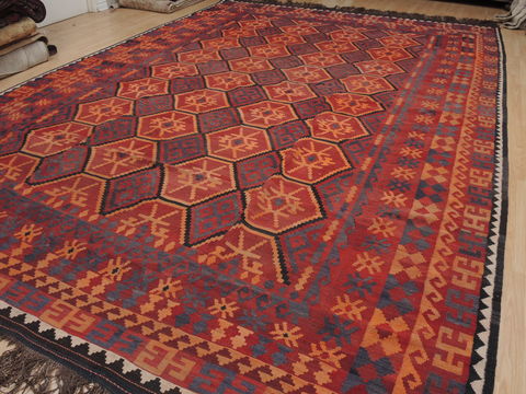 Kilim Red Flat Woven 107 X 150 Area Rug 100-109629 Image 4