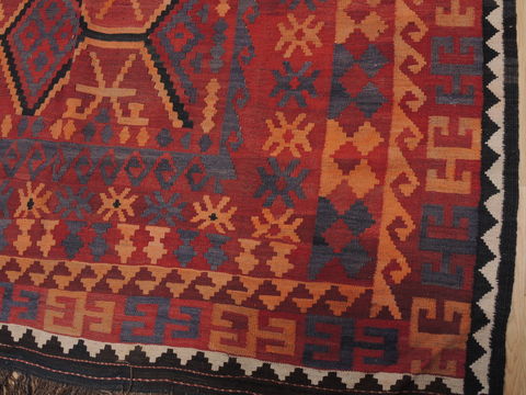 Kilim Red Flat Woven 107 X 150 Area Rug 100-109629 Image 7