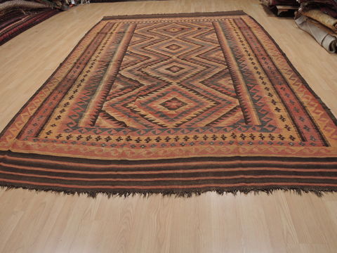 Kilim Orange Flat Woven 86 X 136 Area Rug 100-109630 Image 1