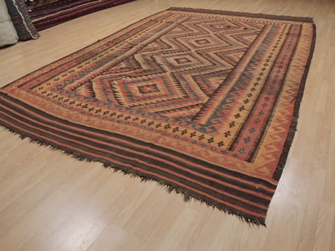 Kilim Orange Flat Woven 86 X 136 Area Rug 100-109630 Image 2