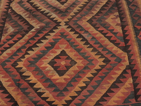Kilim Orange Flat Woven 86 X 136 Area Rug 100-109630 Image 5
