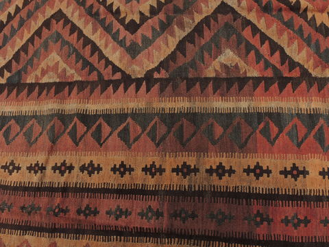 Kilim Orange Flat Woven 86 X 136 Area Rug 100-109630 Image 6