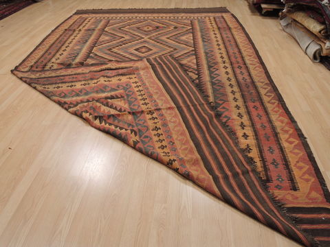Kilim Orange Flat Woven 86 X 136 Area Rug 100-109630 Image 7