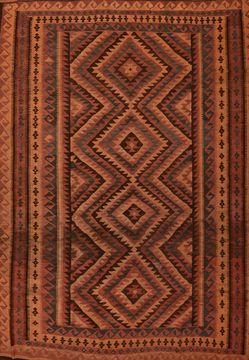 Kilim Orange Flat Woven 8'6" X 13'6"  Area Rug 100-109630