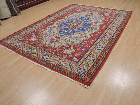 Kilim Orange Flat Woven 69 X 96 Area Rug 100-109631 Image 2