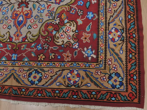 Kilim Orange Flat Woven 69 X 96 Area Rug 100-109631 Image 8