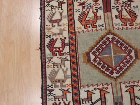Kilim Red Runner Flat Woven 48 X 99 Area Rug 100-109632 Image 4