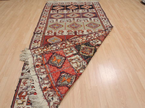 Kilim Red Runner Flat Woven 48 X 99 Area Rug 100-109632 Image 9
