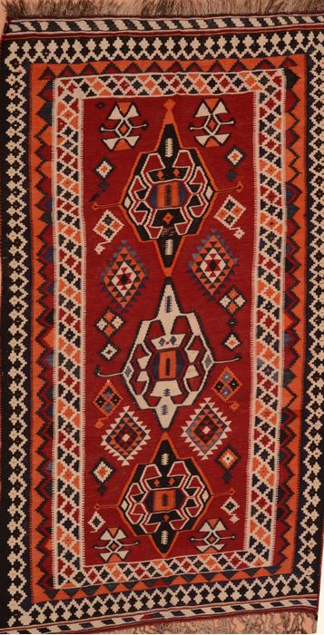 Kilim Red Flat Woven 53 X 711 Area Rug 100-109634 Image 0