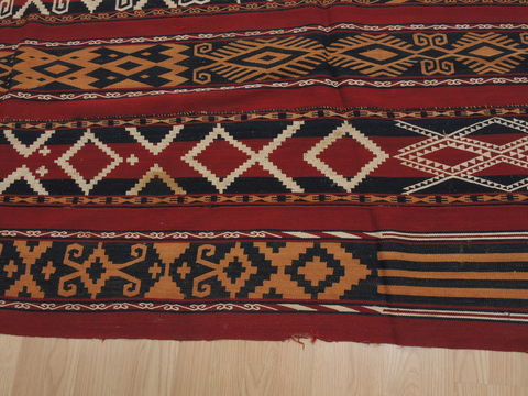 Kilim Red Flat Woven 63 X 120 Area Rug 100-109636 Image 5