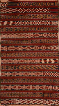 Kilim Red Flat Woven 6'3" X 12'0"  Area Rug 100-109636