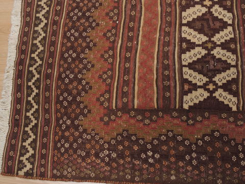 Kilim Brown Flat Woven 411 X 77 Area Rug 100-109637 Image 5