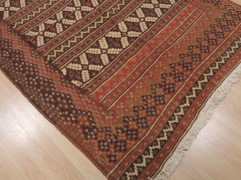 Kilim Brown Flat Woven 411 X 77 Area Rug 100-109637 Image 6