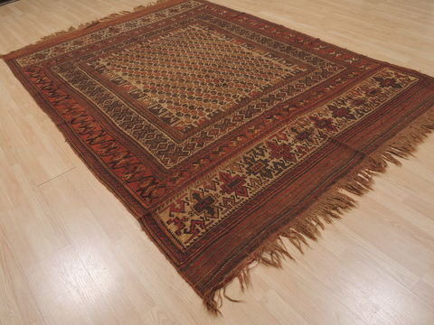Kilim Brown Flat Woven 61 X 88 Area Rug 100-109645 Image 3