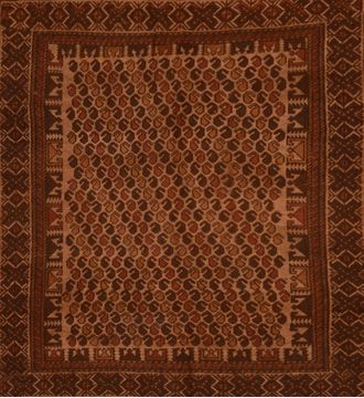 Kilim Brown Flat Woven 6'1" X 8'8"  Area Rug 100-109645