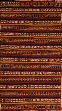 Kilim Red Flat Woven 6'5" X 11'7"  Area Rug 100-109647