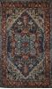 Heriz Blue Hand Knotted 60 X 98 Area Rug 700-109653 Thumb 0