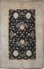 Chobi Black Hand Knotted 60 X 810  Area Rug 700-109658 Thumb 0