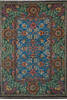 Chobi Blue Hand Knotted 610 X 99  Area Rug 700-109659 Thumb 0