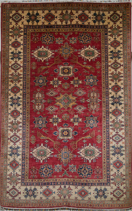 Kazak Red Hand Knotted 60 X 96 Area Rug 700-109668 Image 0