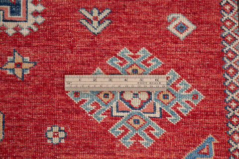 Kazak Red Hand Knotted 76 X 105  Area Rug 700-109669 Image 6