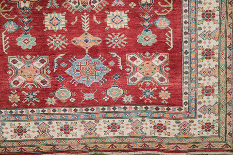 Kazak Red Hand Knotted 65 X 98 Area Rug 700-109682 Image 1