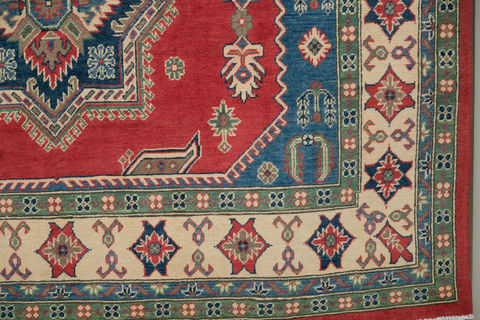 Kazak Red Hand Knotted 66 X 97 Area Rug 700-109684 Image 1