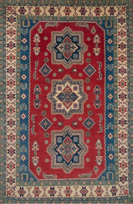 Kazak Red Hand Knotted 66 X 97 Area Rug 700-109684 Image 0