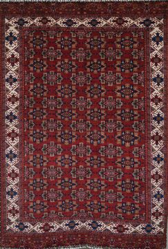 Kazak Red Hand Knotted 6'8" X 9'4"  Area Rug 700-109692