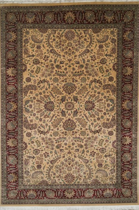 Pak-Persian Beige Hand Knotted 61 X 89 Area Rug 700-109695 Image 0