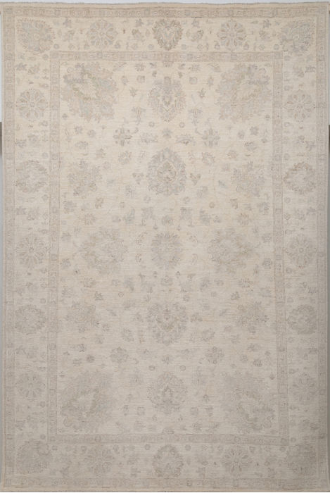 Chobi White Hand Knotted 67 X 99 Area Rug 700-109696 Image 0
