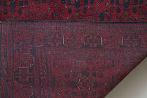 Khan Mohammadi Red Hand Knotted 66 X 910 Area Rug 700-109708 Image 2