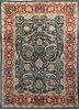 Pishavar Blue Hand Knotted 57 X 76  Area Rug 700-109713 Thumb 0