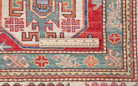 Kazak Red Hand Knotted 56 X 84  Area Rug 700-109721 Image 8