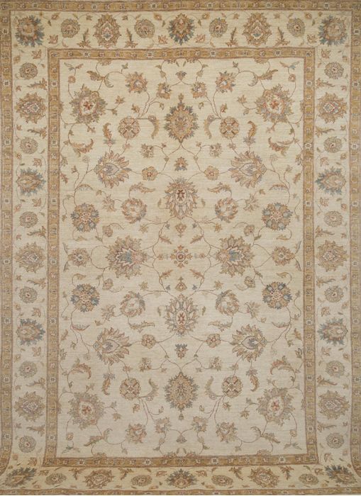 Chobi Beige Hand Knotted 80 X 113  Area Rug 700-109724 Image 0