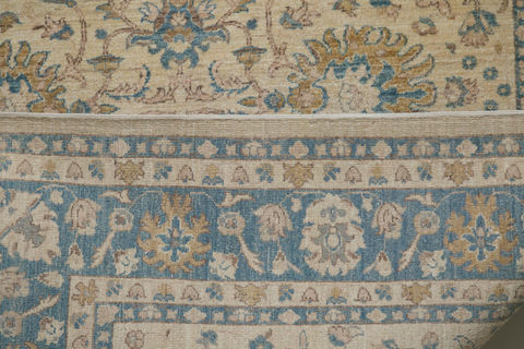 Chobi Beige Hand Knotted 69 X 910 Area Rug 700-109726 Image 2