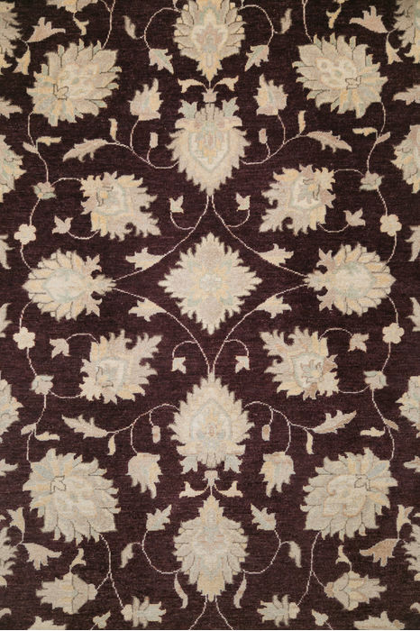 Chobi Brown Hand Knotted 68 X 910 Area Rug 700-109731 Image 1