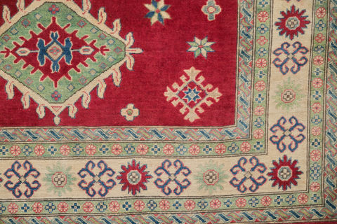Kazak Red Hand Knotted 611 X 100 Area Rug 700-109734 Image 1