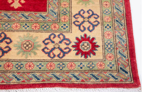 Kazak Red Hand Knotted 611 X 100  Area Rug 700-109734 Image 4