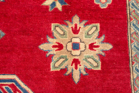 Kazak Red Hand Knotted 611 X 100  Area Rug 700-109734 Image 6