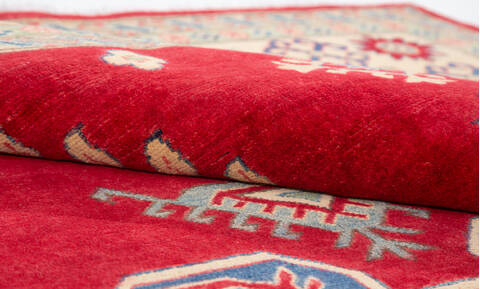 Kazak Red Hand Knotted 611 X 100  Area Rug 700-109734 Image 7