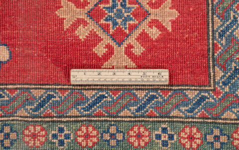 Kazak Red Hand Knotted 611 X 100  Area Rug 700-109734 Image 8