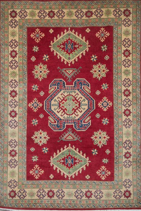 Kazak Red Hand Knotted 611 X 100 Area Rug 700-109734 Image 0