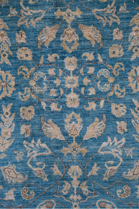 Chobi Blue Hand Knotted 82 X 110 Area Rug 700-109738 Image 1