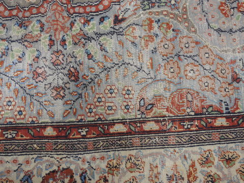 Isfahan Blue Hand Knotted 47 X 73 Area Rug 100-109739 Image 19