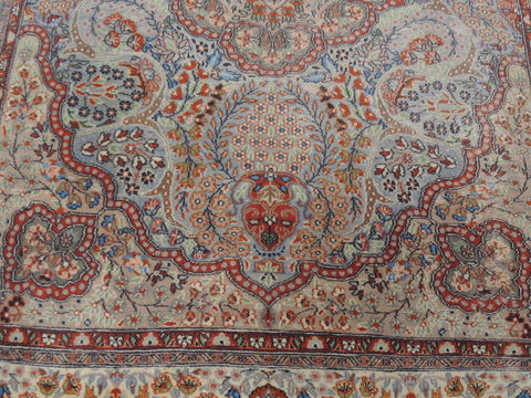 Isfahan Blue Hand Knotted 47 X 73 Area Rug 100-109739 Image 5
